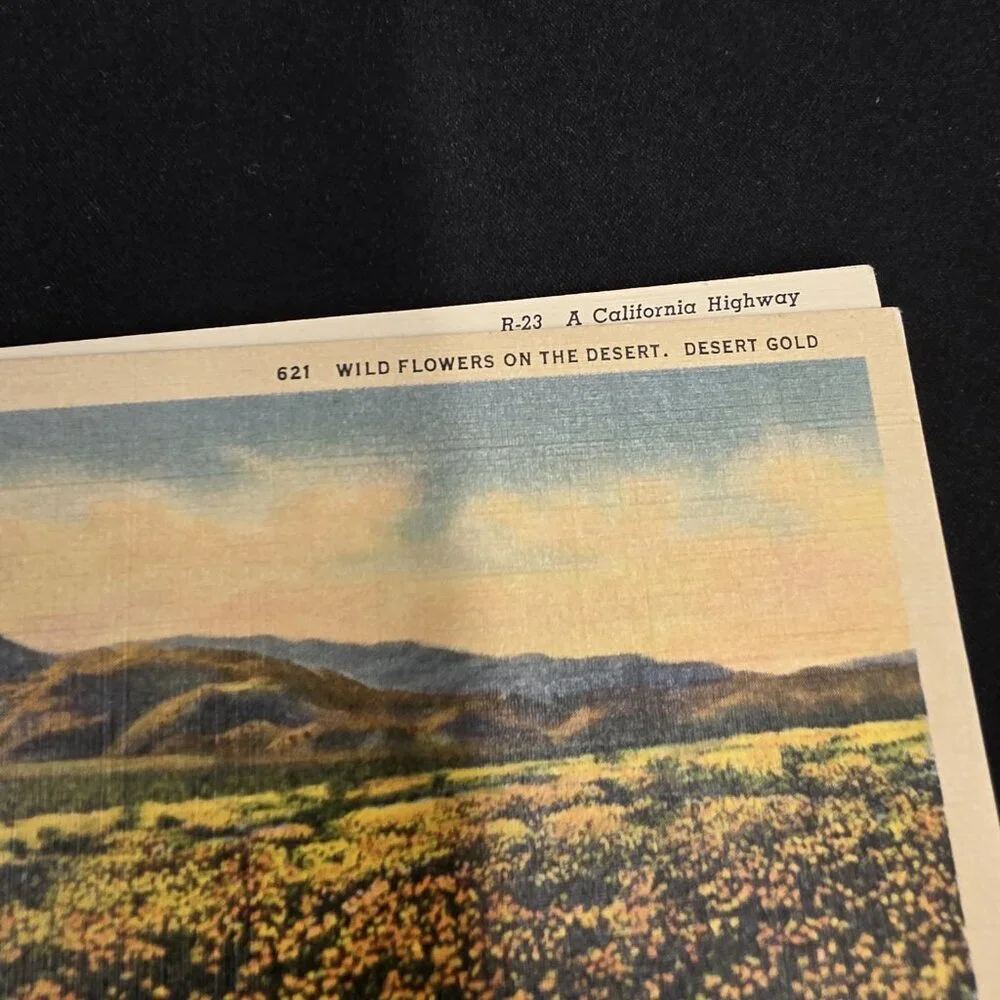 California Scenery Vintage Lot of 6 postcards Flawed Light Smoke Scent
